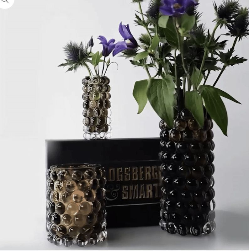 Vase Hurricane Boule - Tobacco