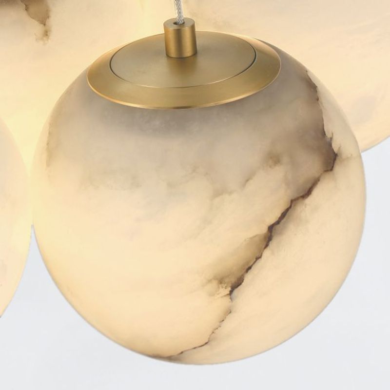 Kepler - Takpendel med 7 lamper i alabaster