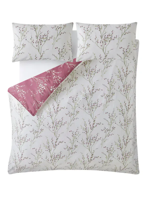 Pussy Willow sengesett i plommelilla | Laura Ashley