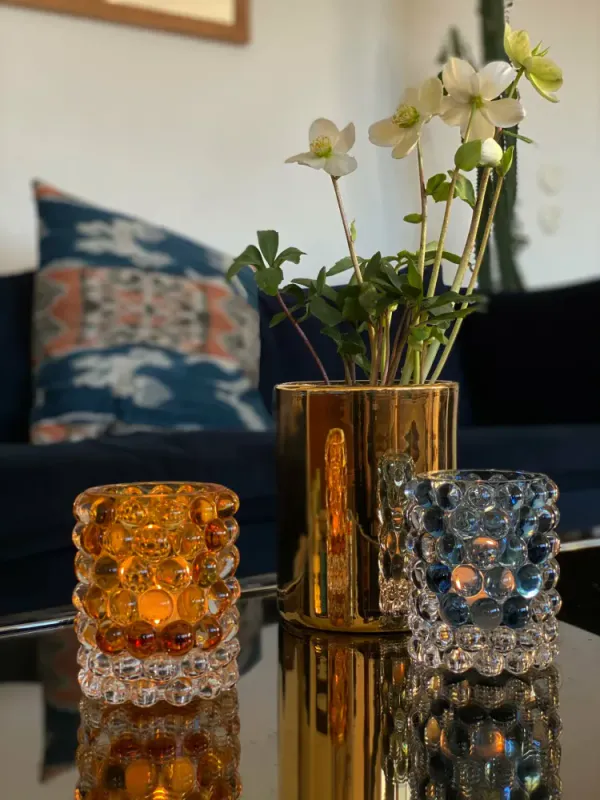 Lyslykt Hurricane Lamp Boule - Amber
