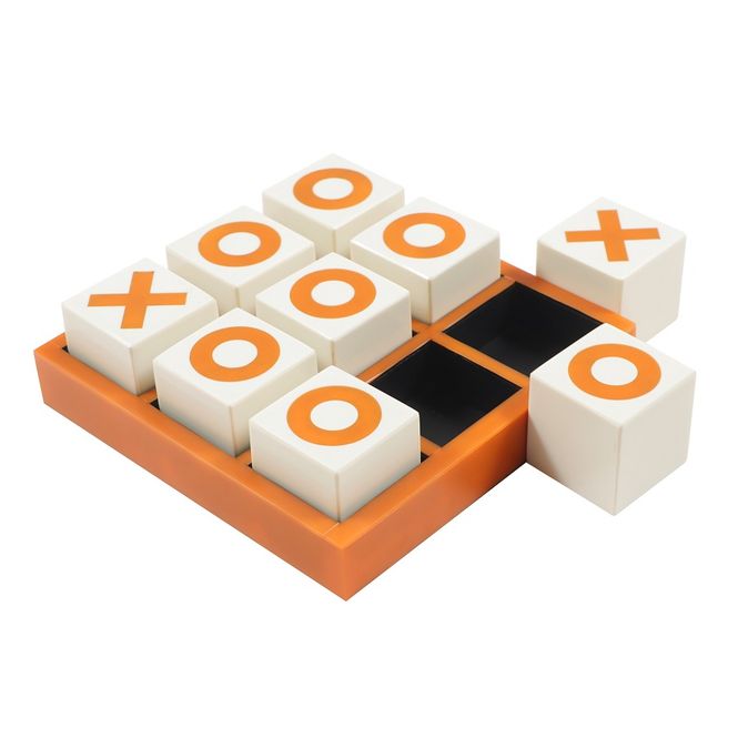Hovedbilde Tic Tac Toe - Spill m/oransje og hvite brikker