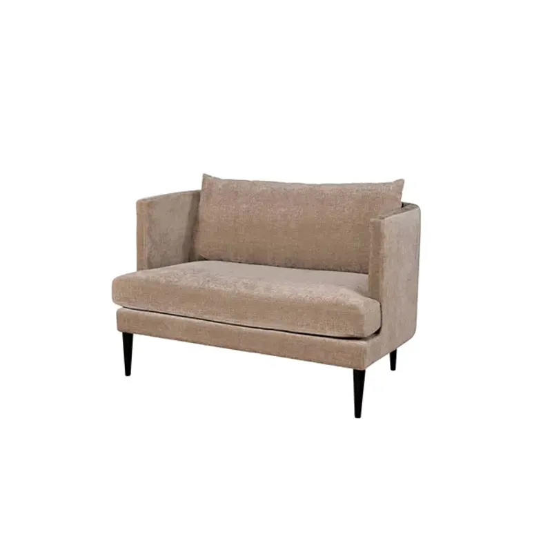 Portland Loveseat Spisesofa - Stoff Chenille Beige - Bredde 125cm