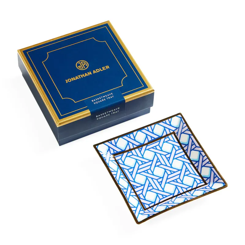 Jonathan Adler - Basketweave Square Tray