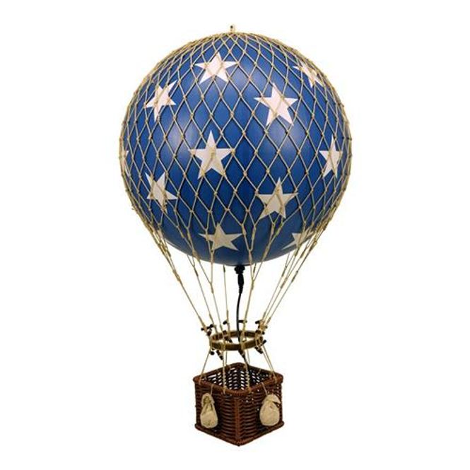 Hovedbilde Luftballong - Royal Aero LED, Blue Stars