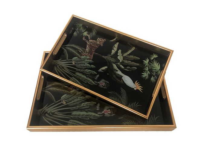 Hovedbilde Tray Jungle Medium - Serveringbrett m/håndtak