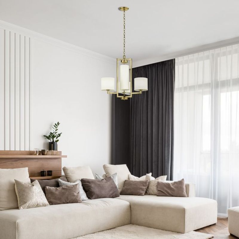 Hampton - Taklampe i børstet messing