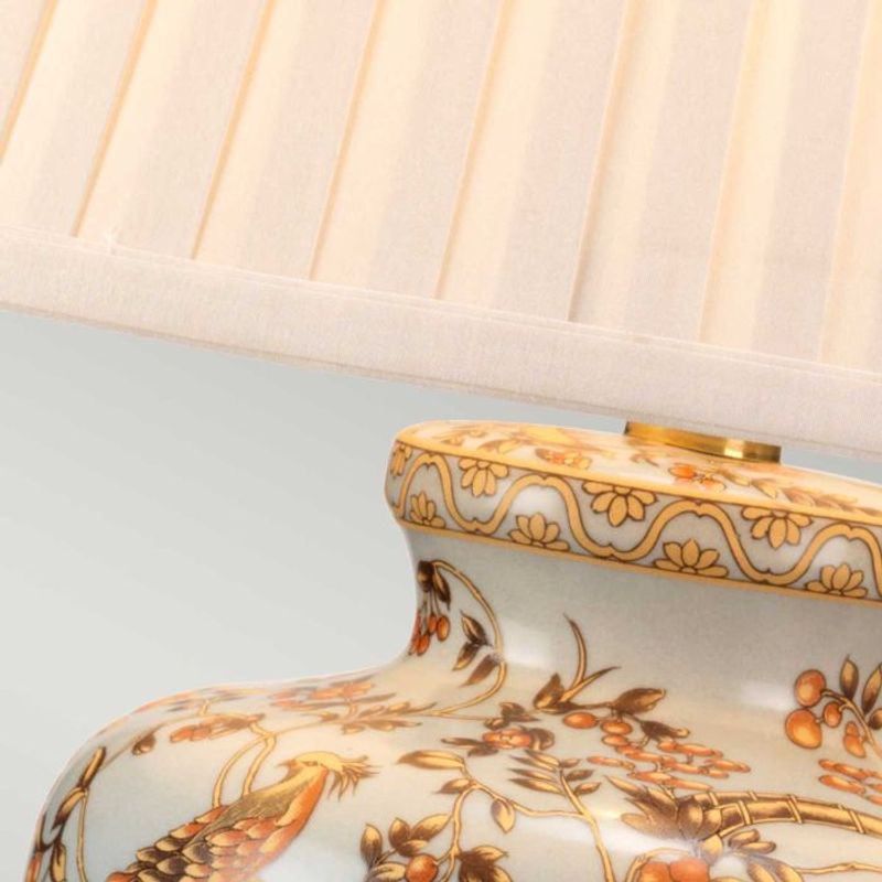 Gold Birds - Bordlampe m/skjerm